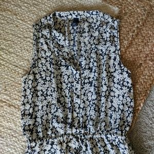 Gap flowered shirt dress